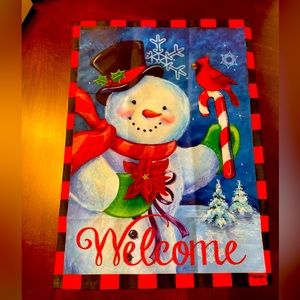 Christmas Snowman Flag